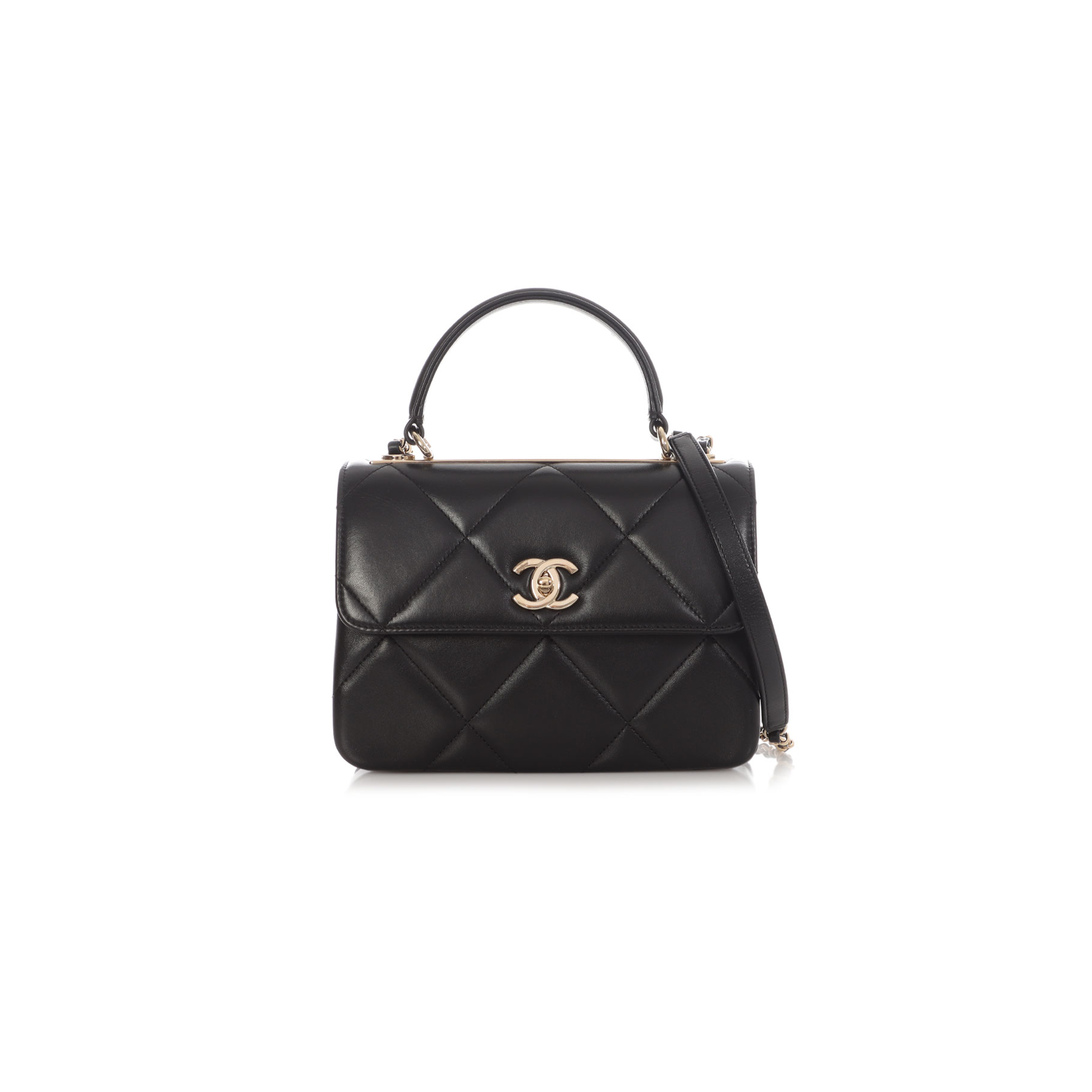 Ch**el master quilted lambskin small trendy cc flap bag (25*17*7.5cm)